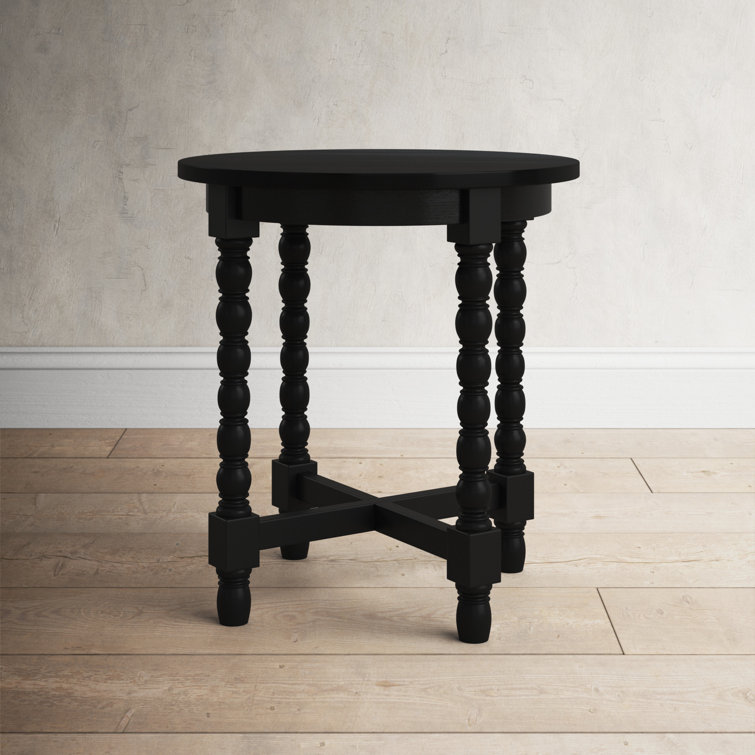 Baen Round Solid Wood End Table & Reviews Birch Lane